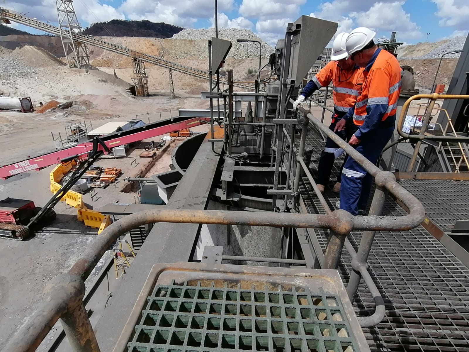 Mechanical engineer on a mining site